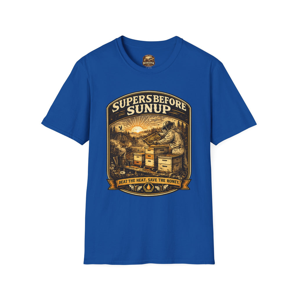 Supers Before Sunup T-Shirt – Vintage Imker Sonnenaufgang Crew T-Shirt