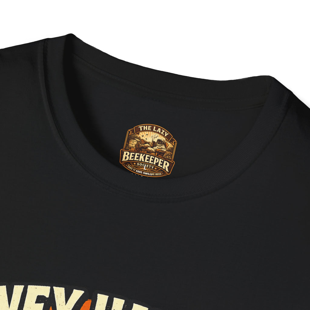 Honey Harvest Backyard Honey T‑Shirt — Beekeeper Vintage Logo Tee