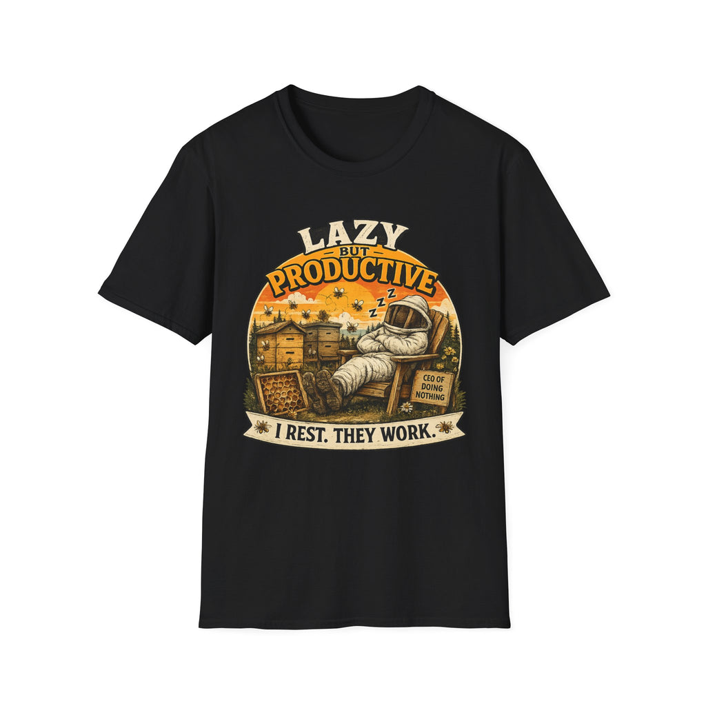 Faul, aber produktiv T-Shirt — Ich ruh' mich aus, die anderen arbeiten Retro Graphic Tee
