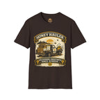 Honey Hauler T-Shirt — Vintage Bee Delivery Truck Graphic Tee