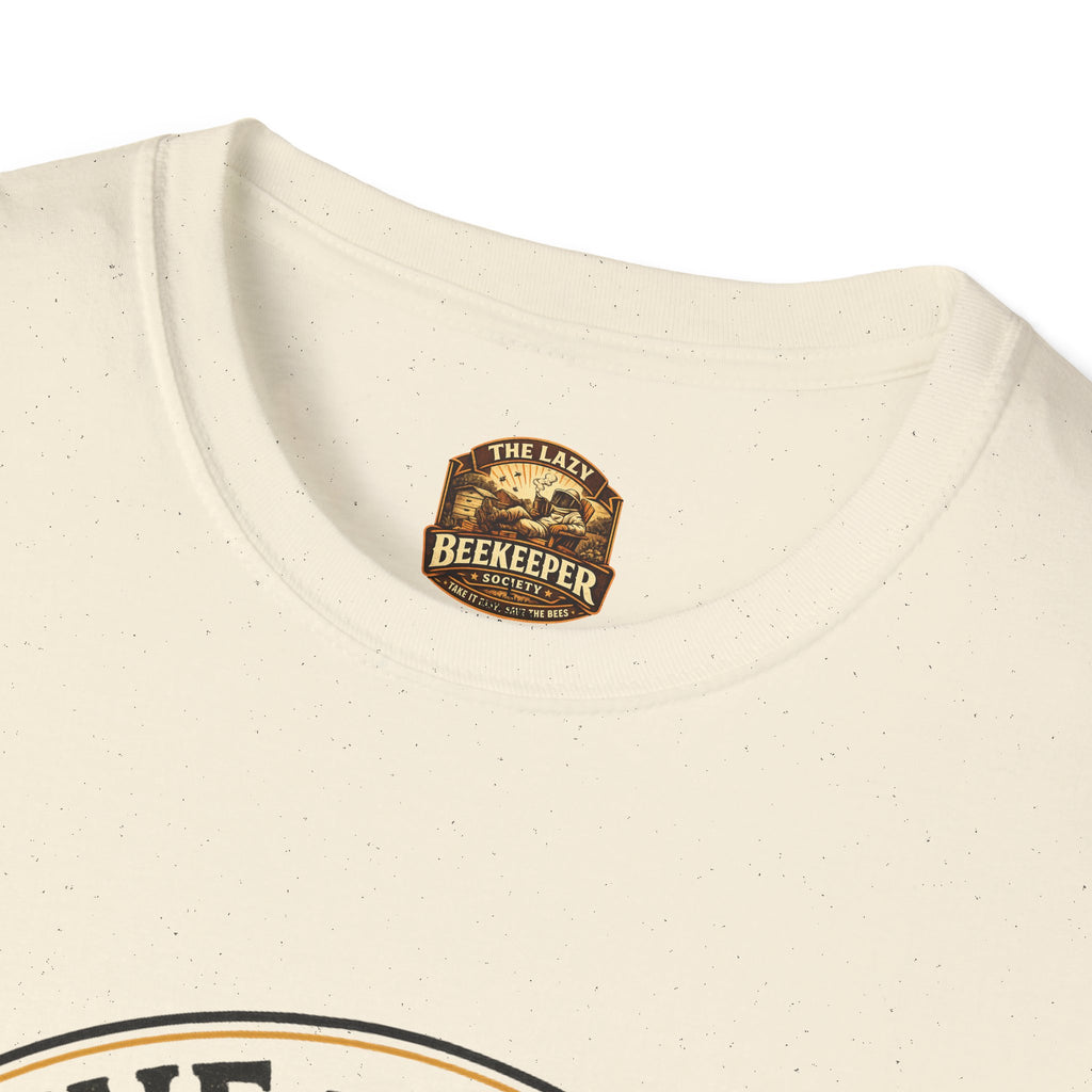 T-Shirt — Grafisches T-Shirt mit Aufschrift „Vom Bienenstock ins Glas“