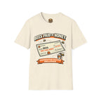 Imker T-Shirt — „Bienen werden mit Honig bezahlt“ Vintage-Karomuster