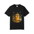 Beekeeper Support T-Shirt — "Local Honey Hits Different" Floral Honey Jar Tee