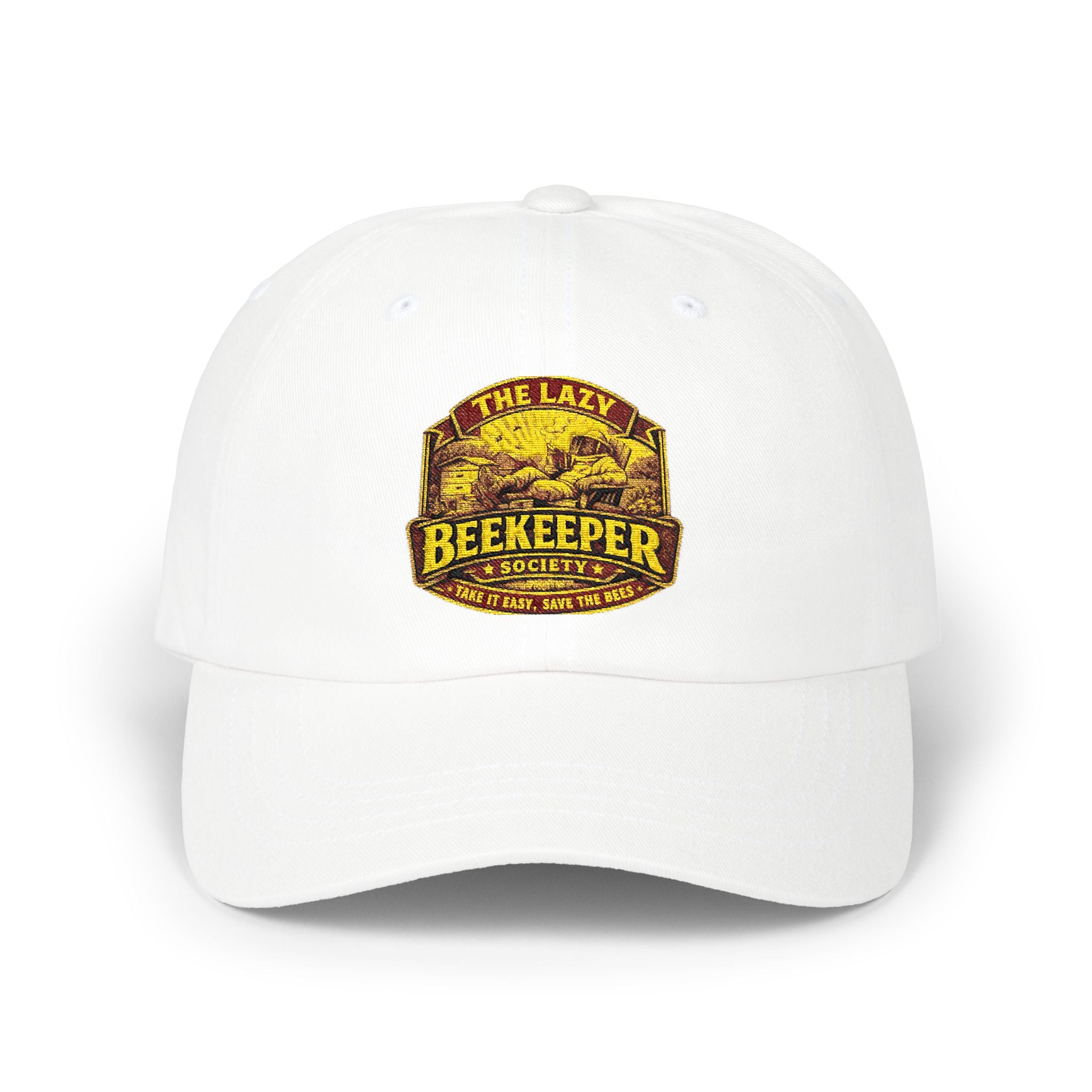 Beekeeper Dad Cap – Retro 'Lazy Beekeeper' Embroidered Baseball Hat