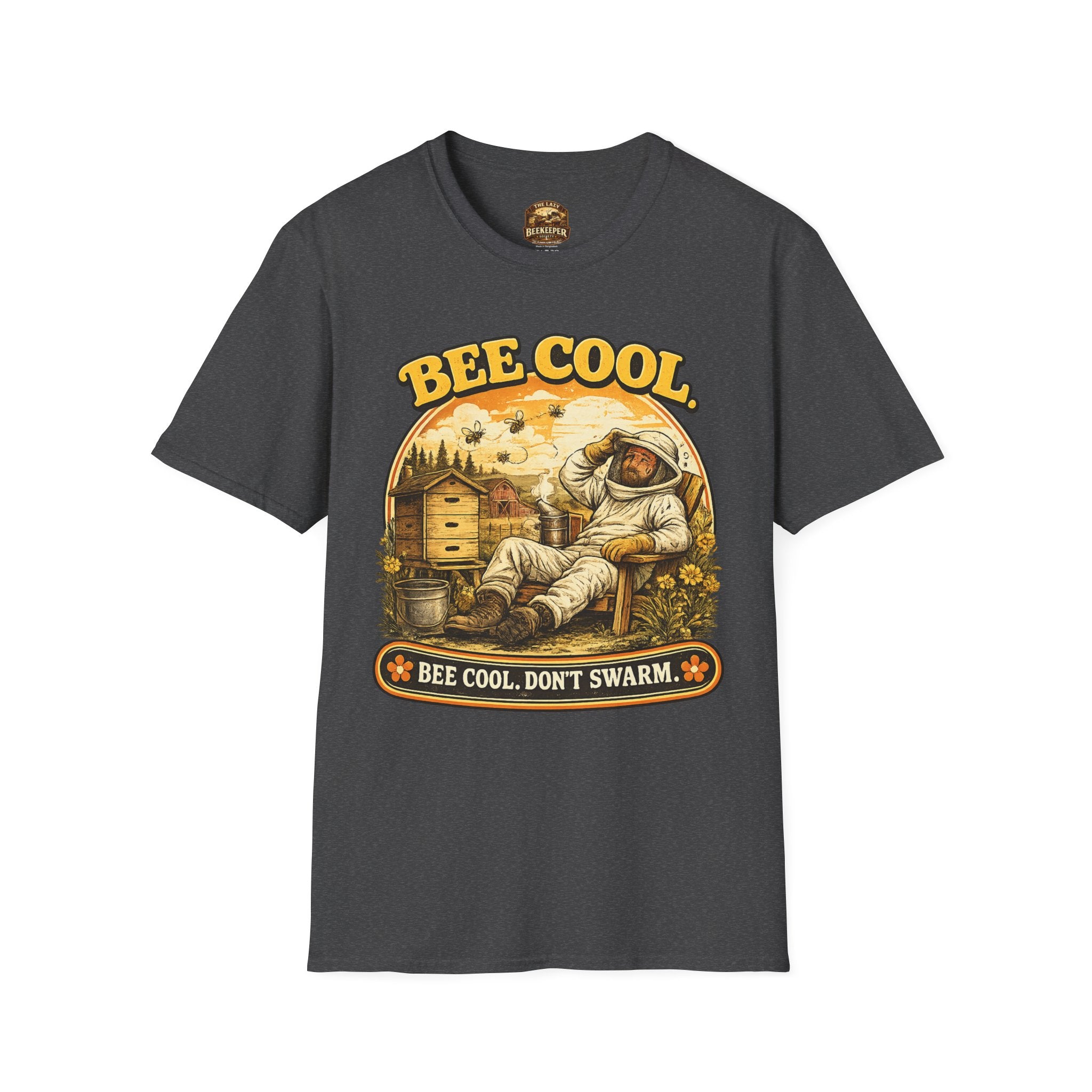Bee Cool T-Shirt — Retro 'Bee Cool, Don't Swarm' Graphic Tee