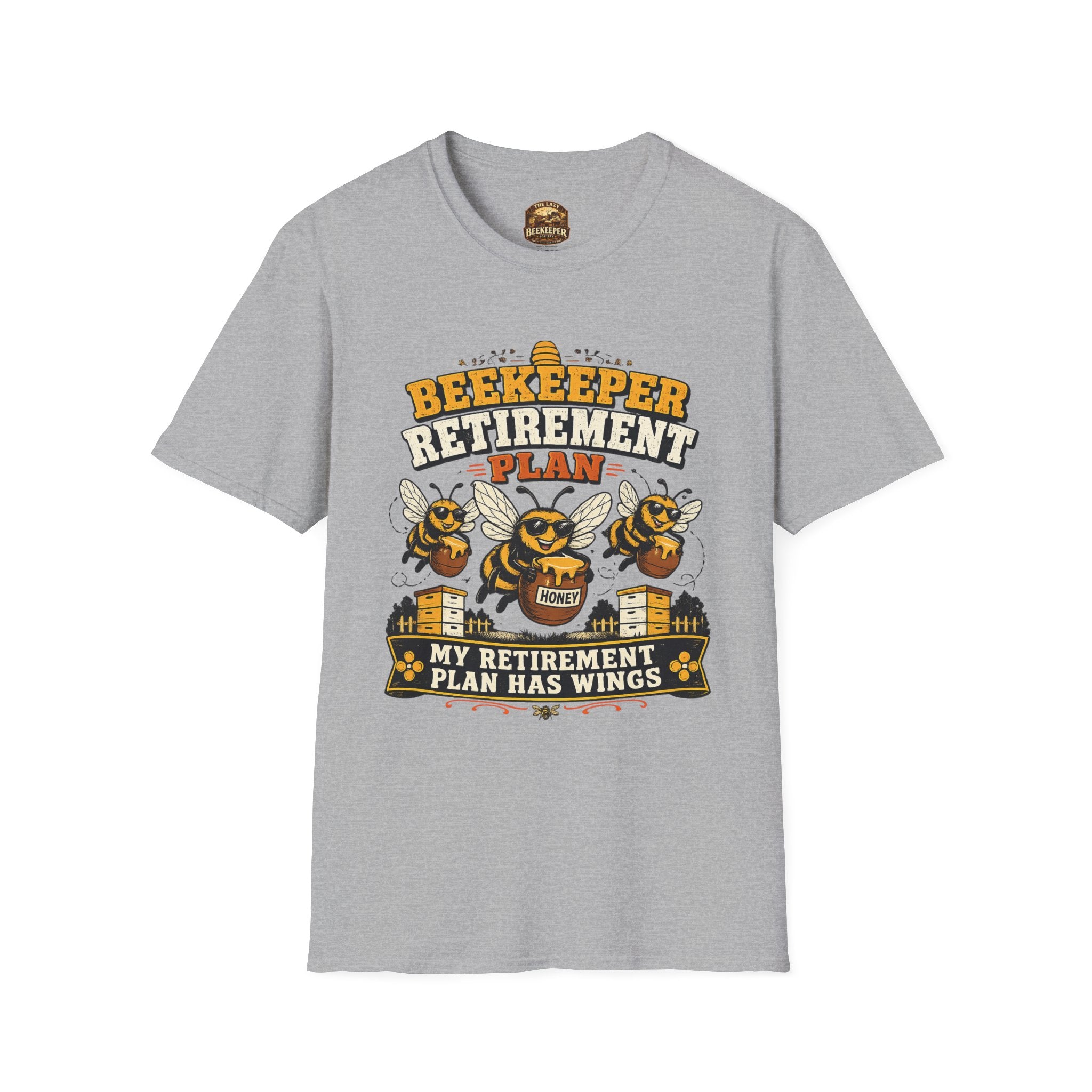 Beekeeper Retirement Plan T-Shirt — My Retirement Plan Has Wings