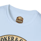 Smoker & Coffee Club T-Shirt — "Coffee First, Hive Later" Vintage Badge
