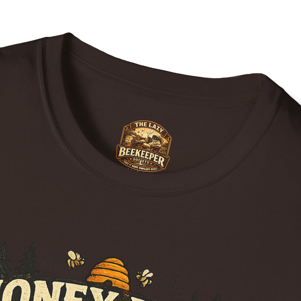 Honigernte-Vorhersage T-Shirt – Imker-Wettergrafik im Vintage-Stil