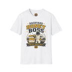 Backyard Honey Boss T-Shirt — Beekeeper CEO Liquid Gold Tee