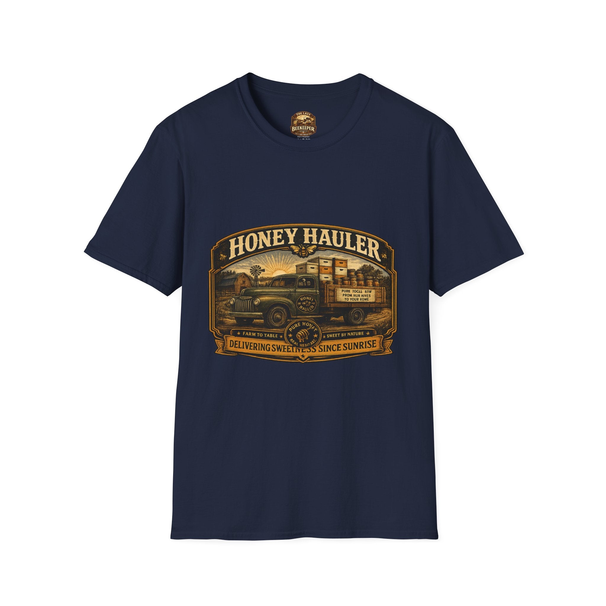 Honey Hauler Vintage Truck T-Shirt — Beekeeper Honey Harvest Tee