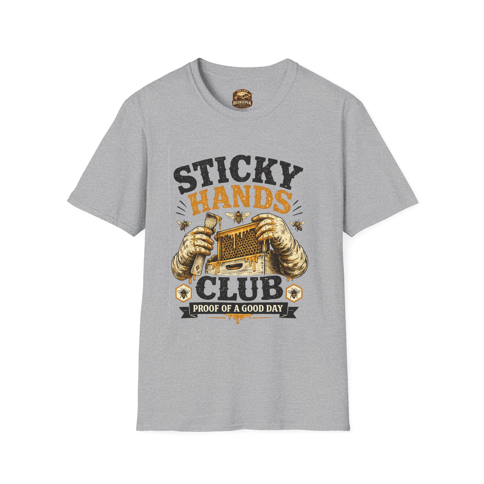 Sticky Hands Club T-Shirt — Imker Honigliebhaber T-Shirt