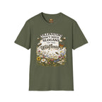 T-Shirt — „Bestäuber brauchen keine Slogans, sie brauchen Wildblumen“ Öko Garten T-Shirt
