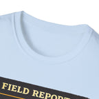 T-Shirt — „Feldbericht: Bienenstockinspektionen abgeschlossen“ Vintage Imker Grafik-T-Shirt