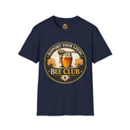 T-Shirt „Unterstütze deinen lokalen Imkerverein“ — Honigglas- & Waben-Design