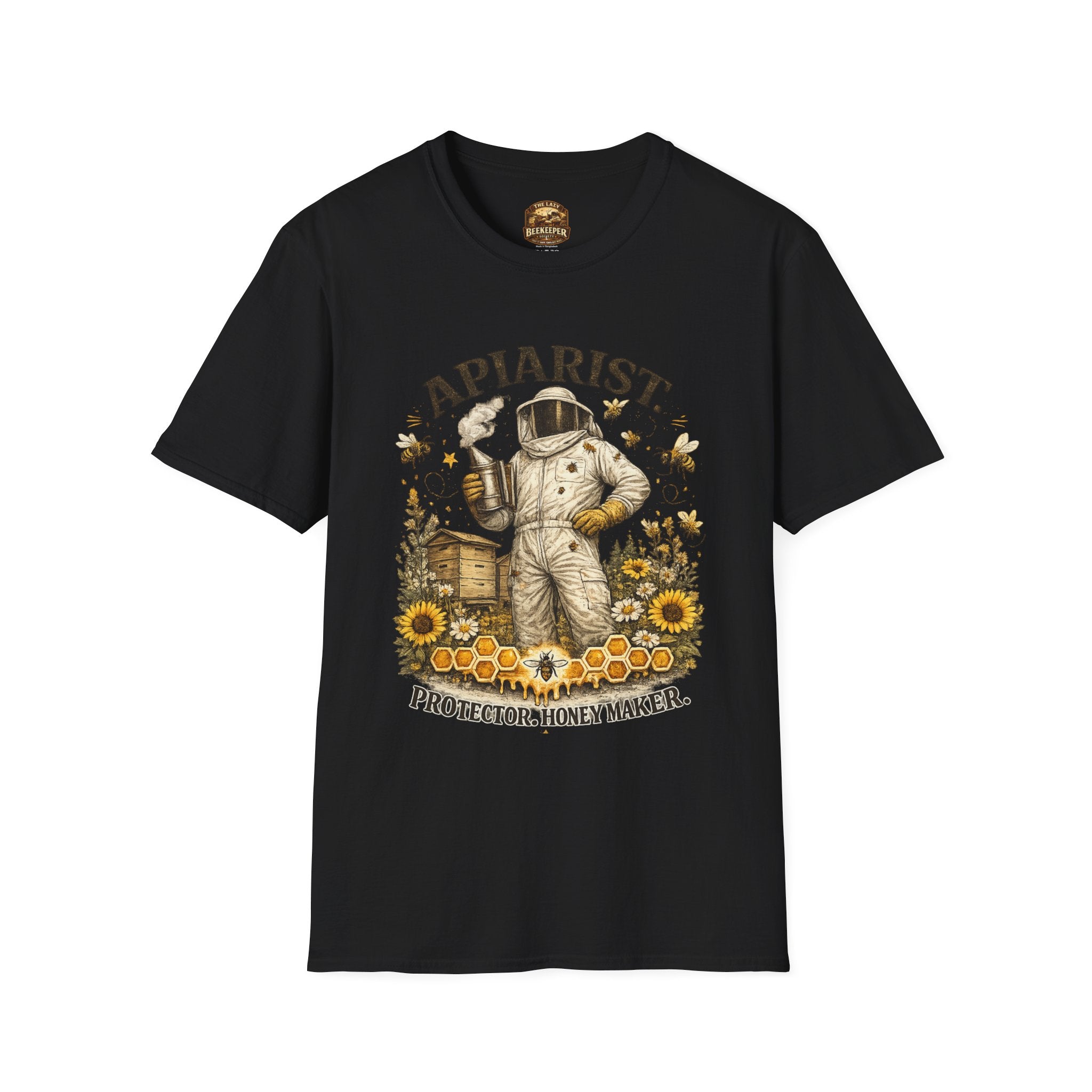 Apiarist Beekeeper T-Shirt — Protector & Honey Maker Graphic Tee