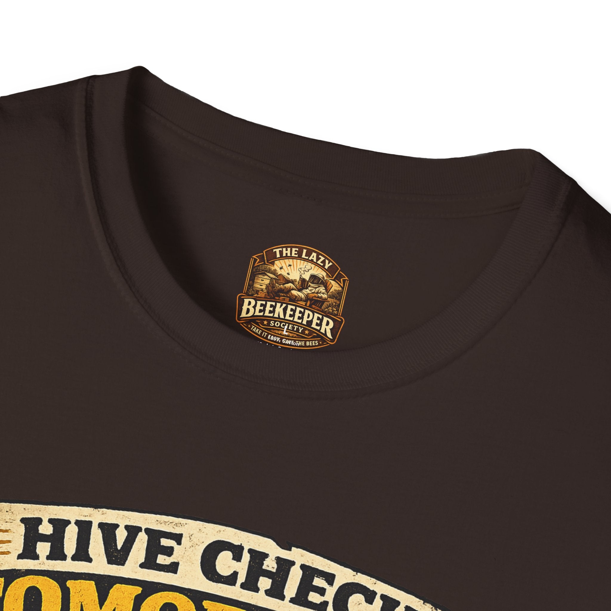 Bienenstock-Kontrolle morgen T-Shirt — Imker-Humor To-Do-Liste Tee