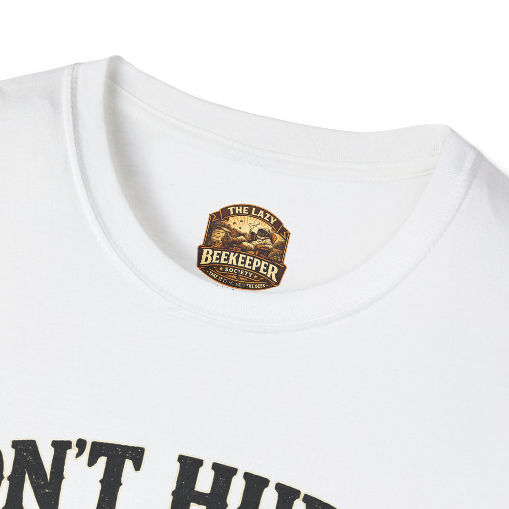 Don't Hurry The Honey T-Shirt — Retro Bienen-Grafik-T-Shirt (Gut Ding will Weile haben)
