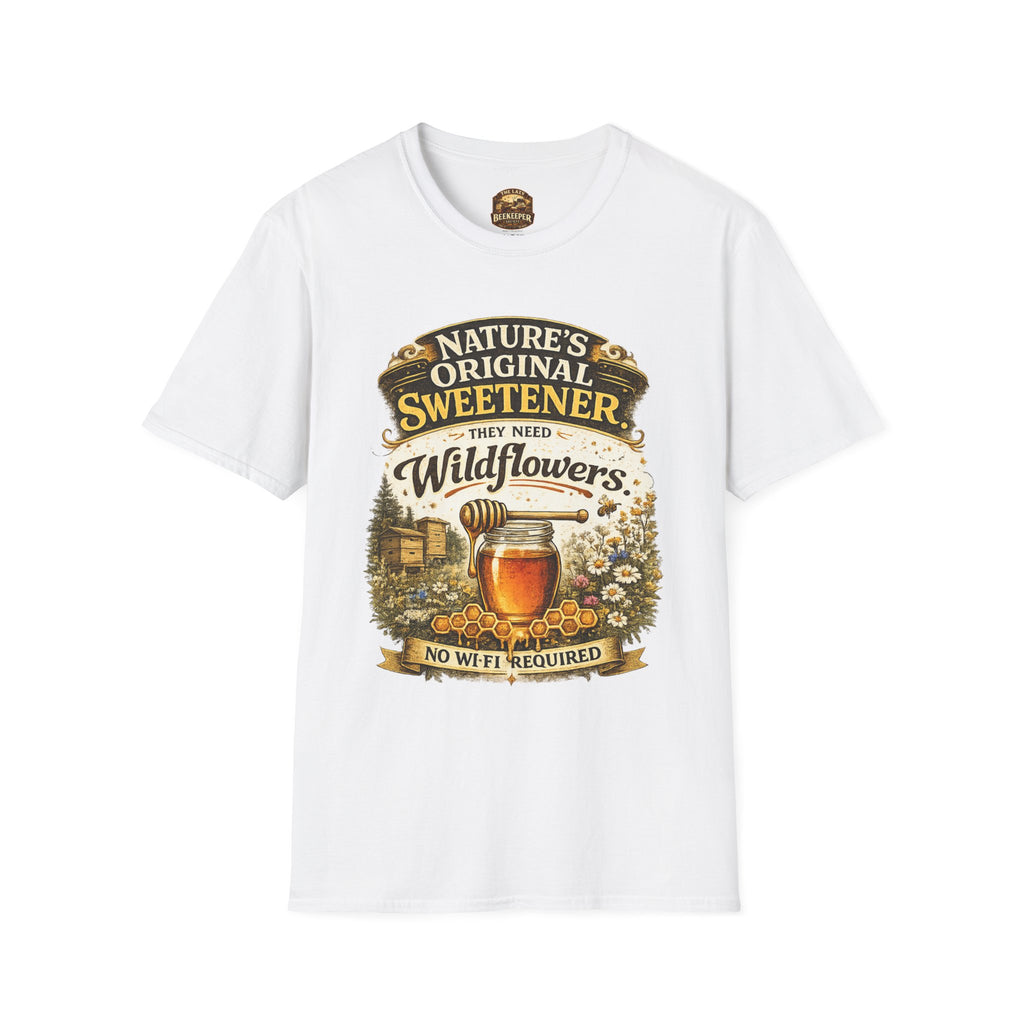 T-Shirt — „Natur purer Süßstoff – Sie brauchen Wildblumen“ Grafik-T-Shirt