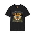 Don't Hurry The Honey T-Shirt — Retro Bienen-Grafik-T-Shirt (Gut Ding will Weile haben)