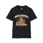 Honey Harvest Backyard Honey T‑Shirt — Beekeeper Vintage Logo Tee