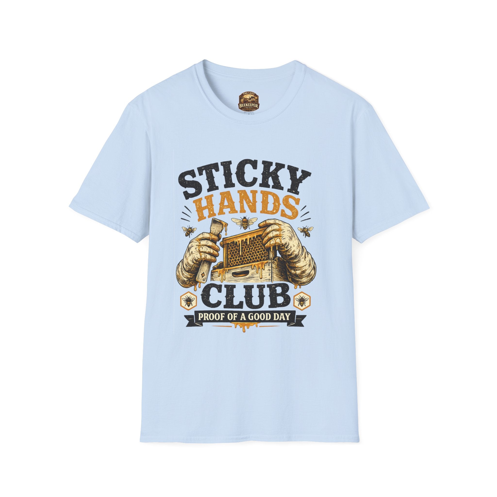 Sticky Hands Club T-Shirt — Imker Honigliebhaber T-Shirt