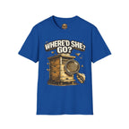 T-Shirt – „Where’d She Go?“ Königinnenloses Grafik-T-Shirt