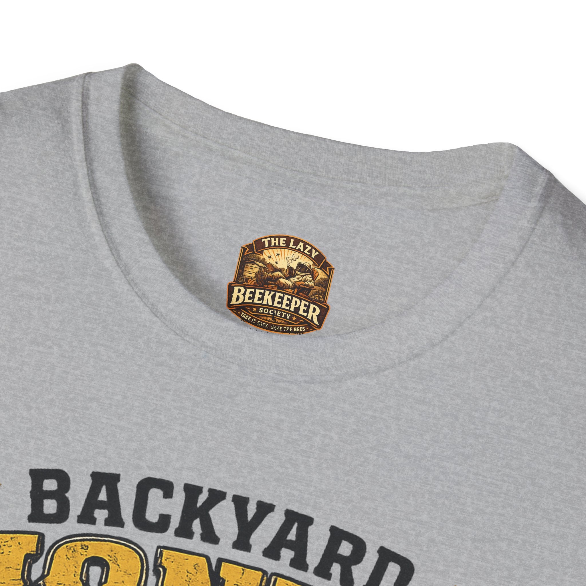 Backyard Honey Boss T-Shirt — Beekeeper CEO Liquid Gold Tee