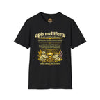 T-Shirt mit Definition der Honigbiene Apis Mellifera — Honigbienen-Illustration & Spruch zum Artenschutz