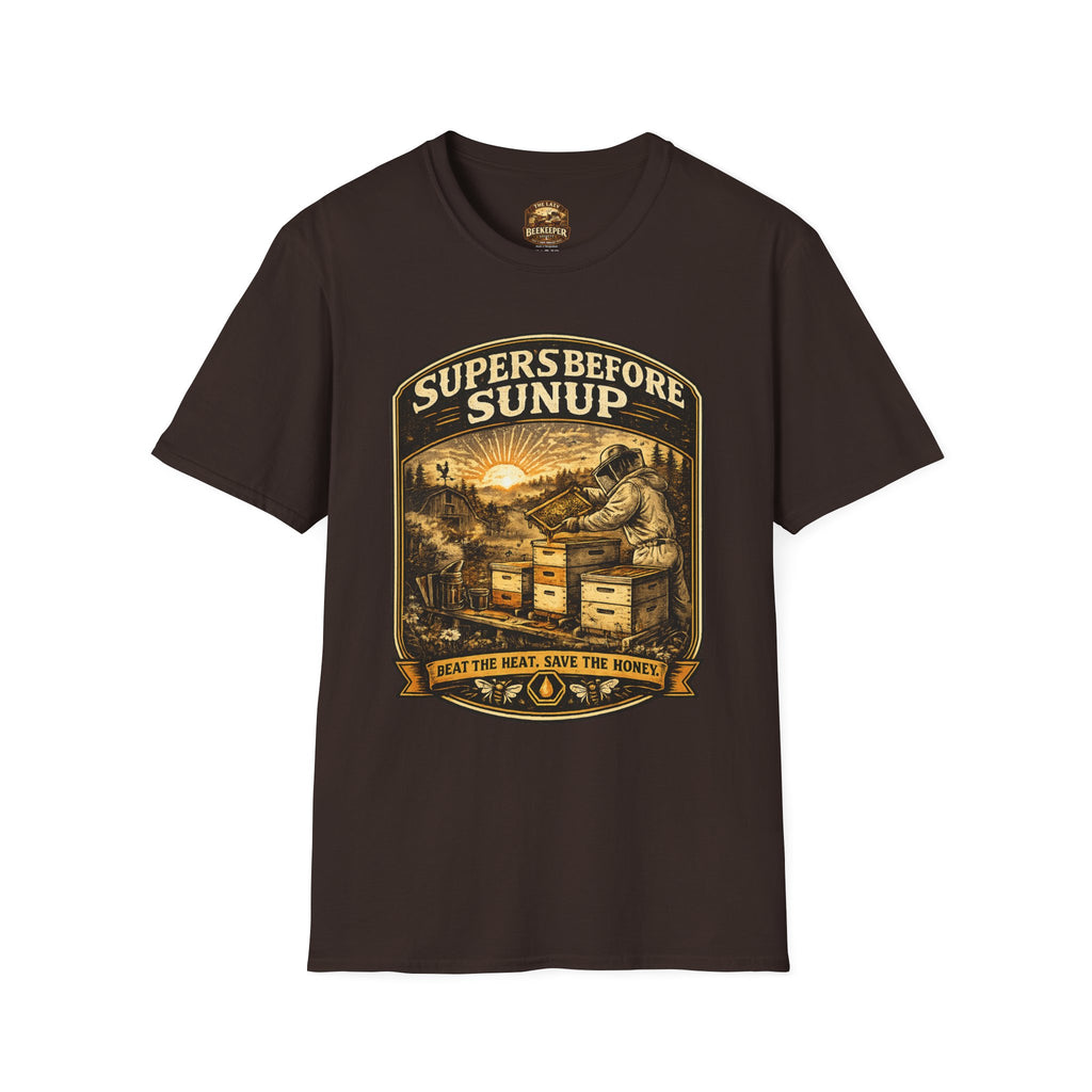 Supers Before Sunup T-Shirt – Vintage Imker Sonnenaufgang Crew T-Shirt