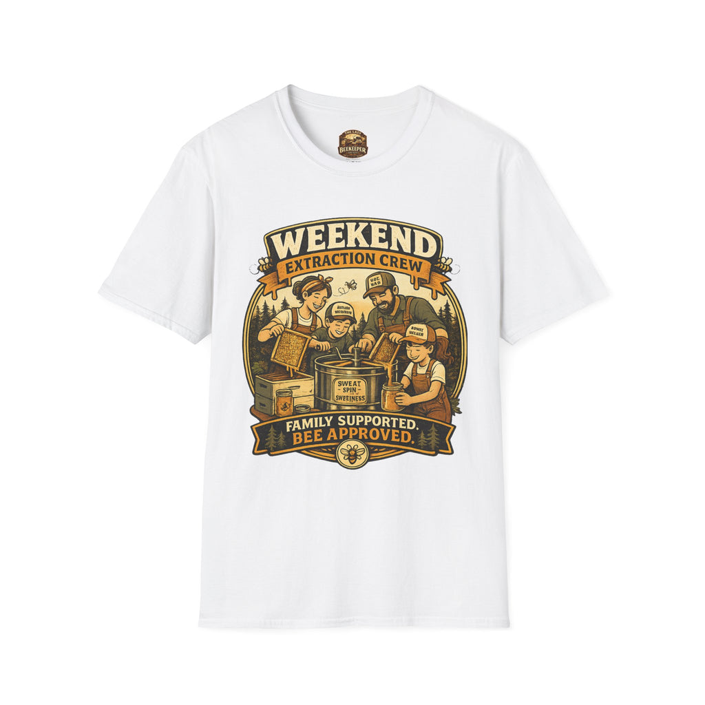 T-Shirt „Weekend Extraction Crew“ – Design für Familienimkerei