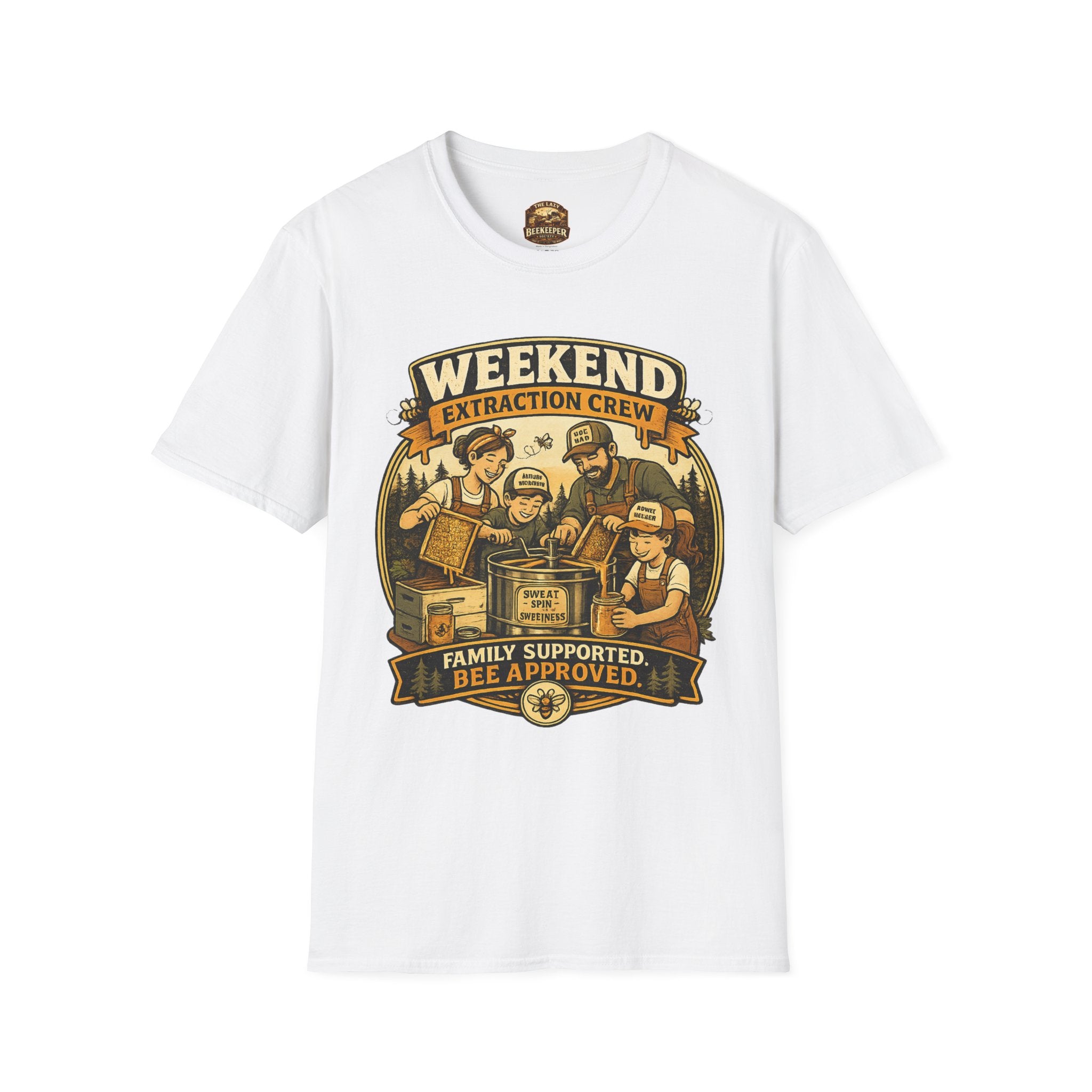 T-Shirt „Weekend Extraction Crew“ – Design für Familienimkerei