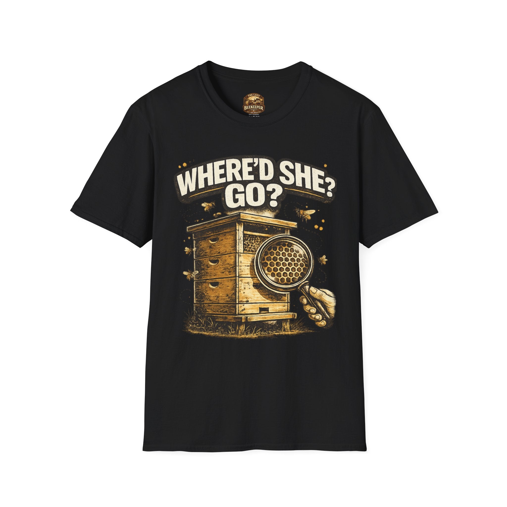 T-Shirt — “Where’d She Go?” Queenless Graphic Tee