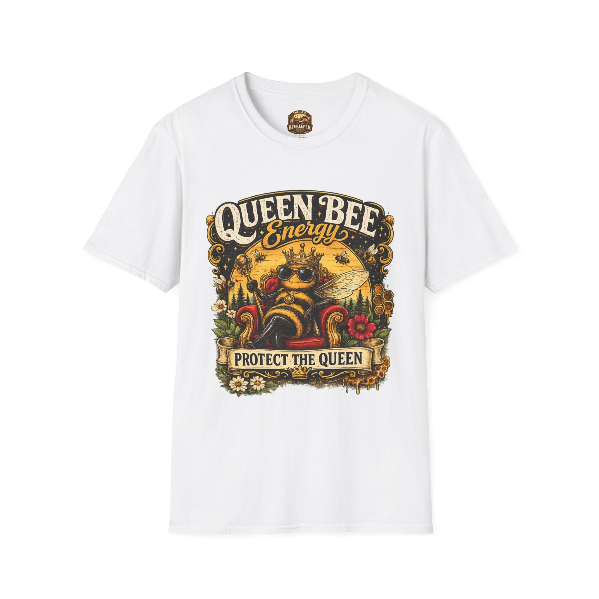 Queen Bee Energy T-Shirt — Protect the Queen Vintage Bee Graphic Tee