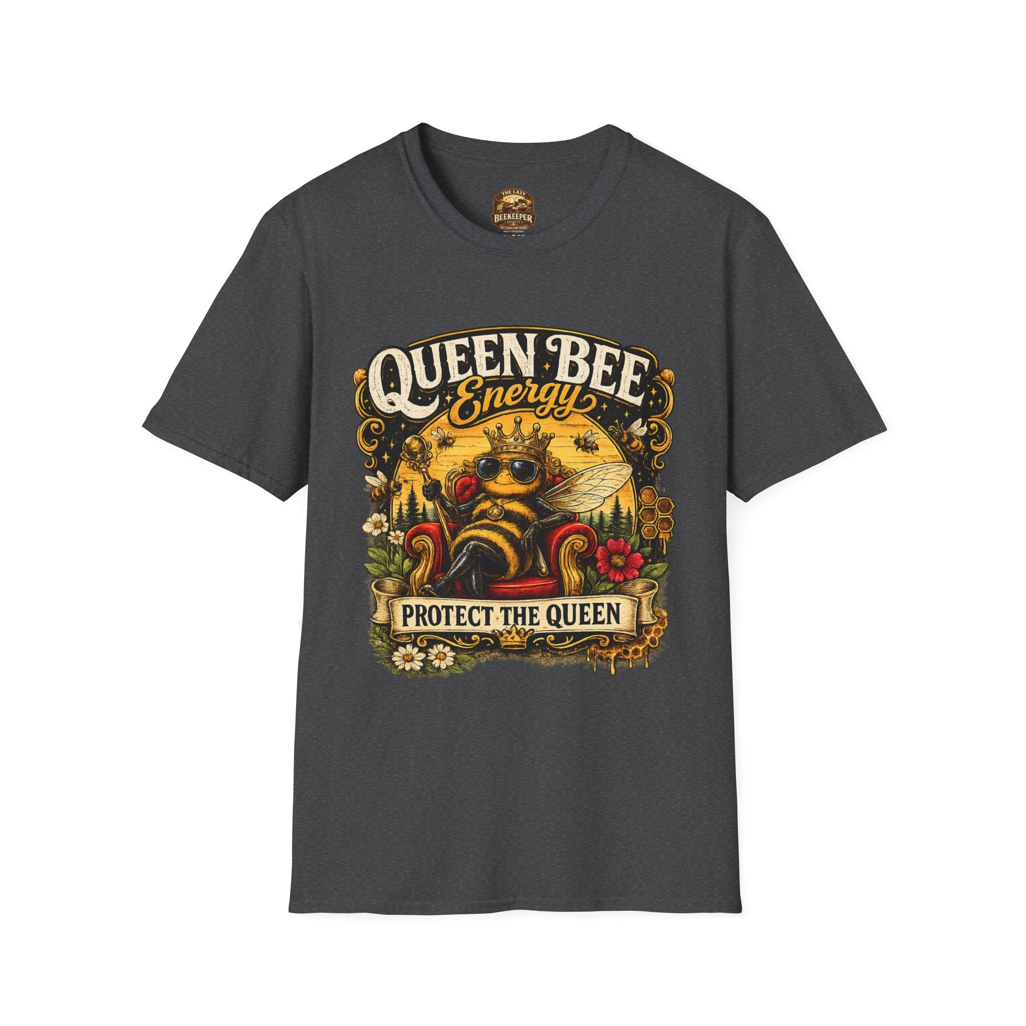 Queen Bee Energy T-Shirt — Protect the Queen Vintage Bee Graphic Tee