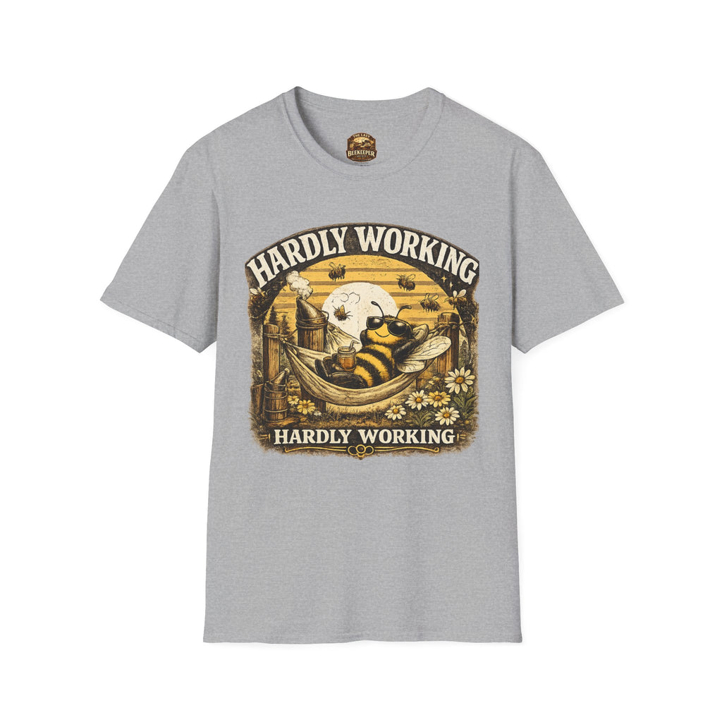 Hardly Working Bee T-Shirt — Vintage Bee Graphic Tee