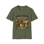 Honey House Social Club T-Shirt — Vintage Coffee & Honey Café Tee