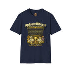T-Shirt mit Definition der Honigbiene Apis Mellifera — Honigbienen-Illustration & Spruch zum Artenschutz