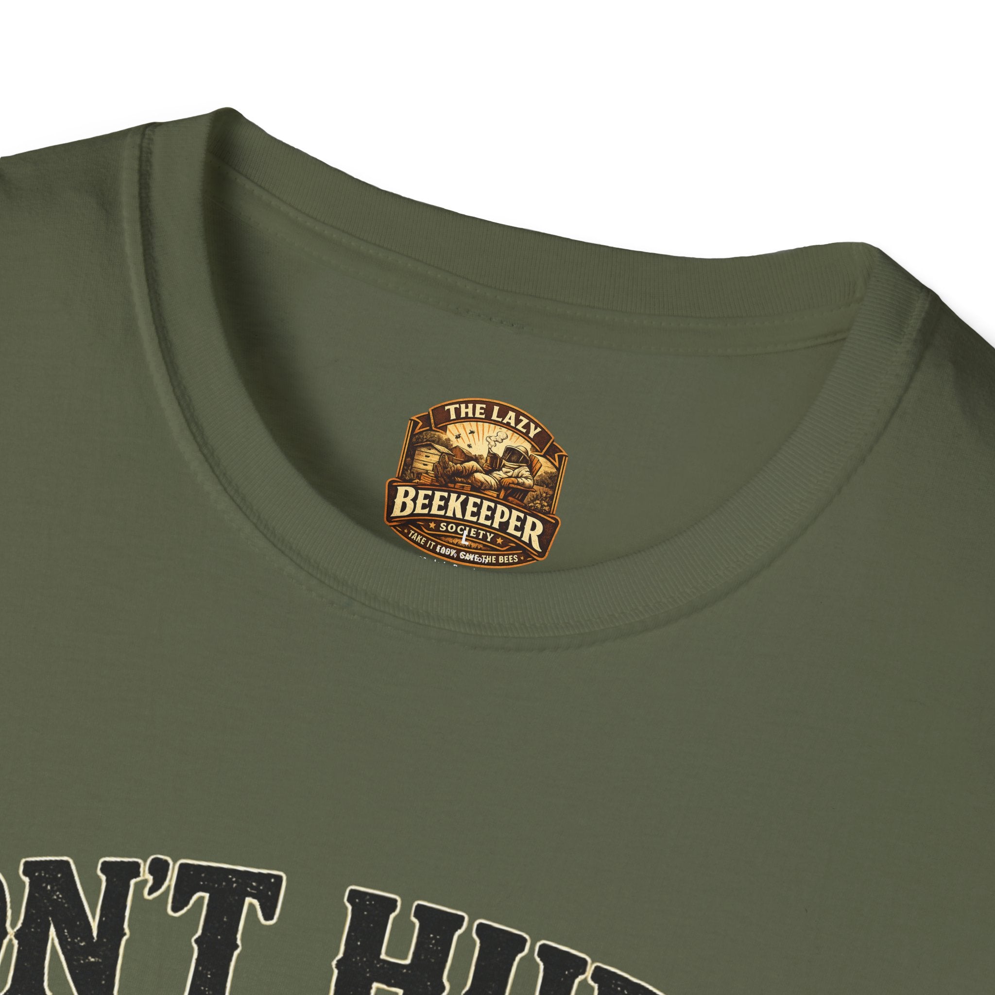 Don't Hurry The Honey T-Shirt — Retro Bee Graphic Tee (Good Things Take Time)