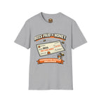 Imker T-Shirt — „Bienen werden mit Honig bezahlt“ Vintage-Karomuster
