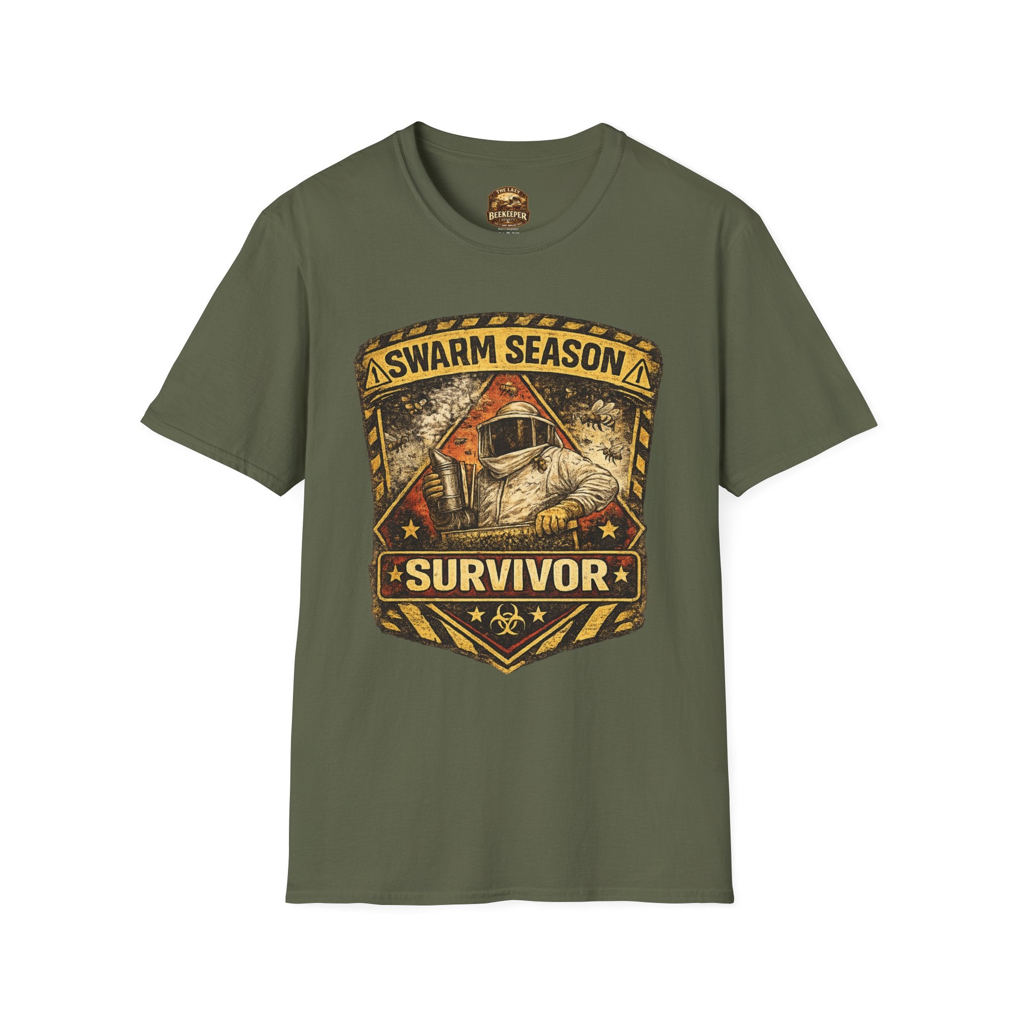 Schwarm-Saison-Überlebender T-Shirt – Vintage Schädlingsbekämpfung Imker T-Shirt