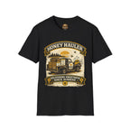 Honey Hauler T-Shirt — Vintage Bee Delivery Truck Graphic Tee