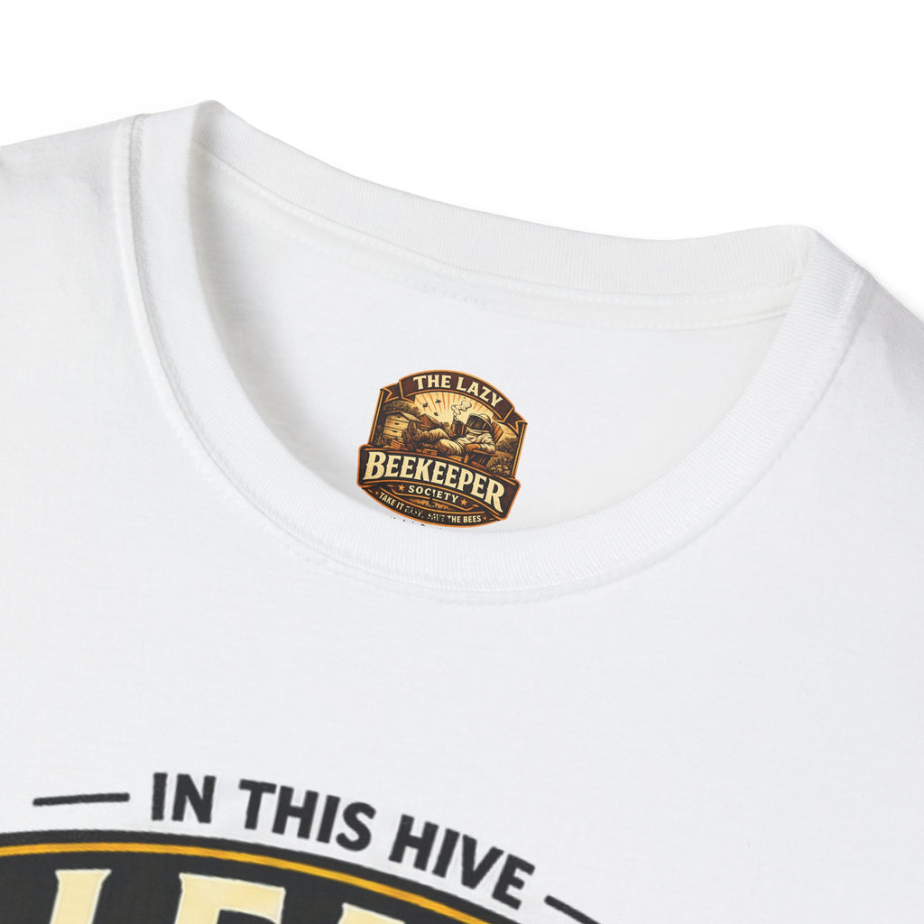 Lead the Hive T-Shirt — "In This Hive" Bee Leadership Graphic