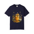 Beekeeper Support T-Shirt — "Local Honey Hits Different" Floral Honey Jar Tee