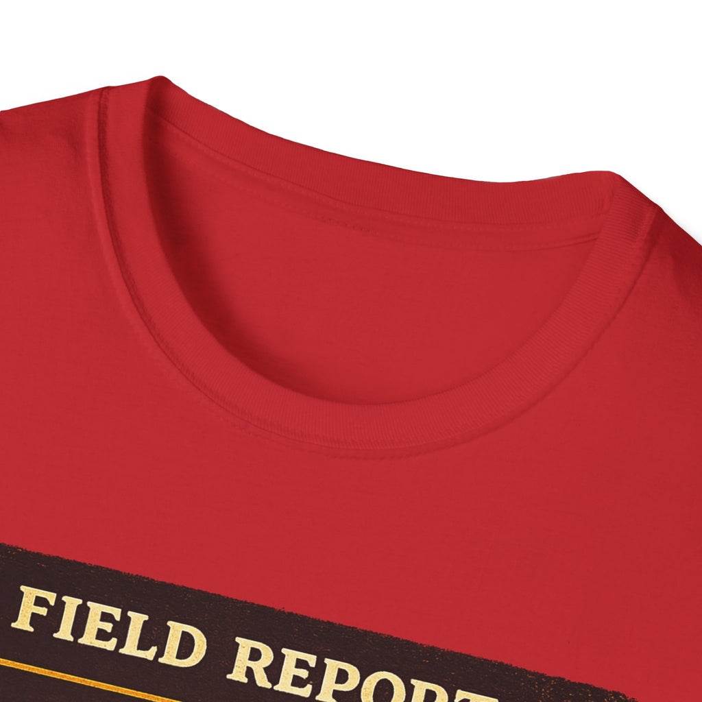 T-Shirt — „Feldbericht: Bienenstockinspektionen abgeschlossen“ Vintage Imker Grafik-T-Shirt