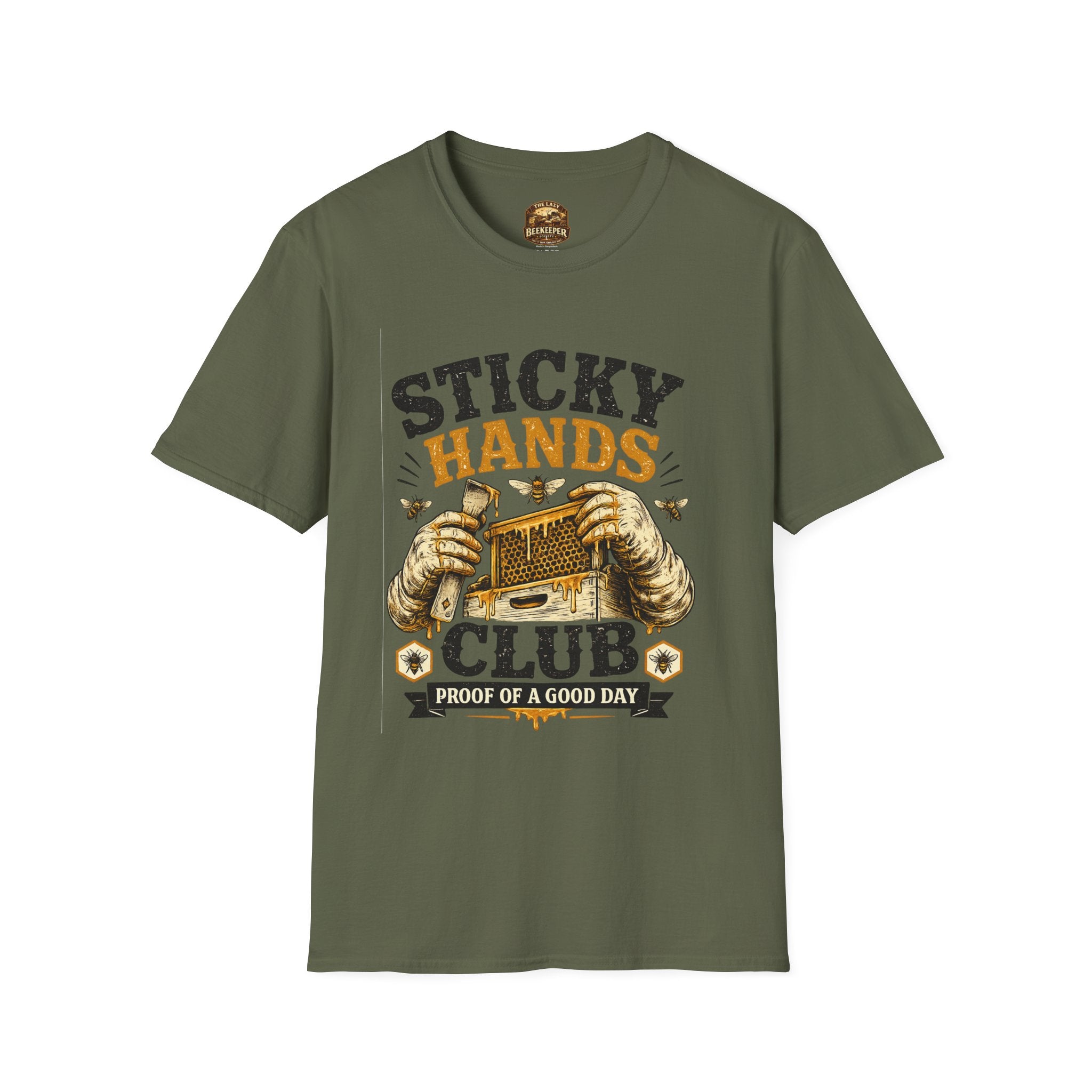 Sticky Hands Club T-Shirt — Imker Honigliebhaber T-Shirt