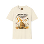 I Don't Have a Therapist I Have a Hive T-Shirt — Bee Lover Beekeeping Graphic Tee