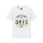 T-Shirt — Grafisches T-Shirt mit Aufschrift „Vom Bienenstock ins Glas“