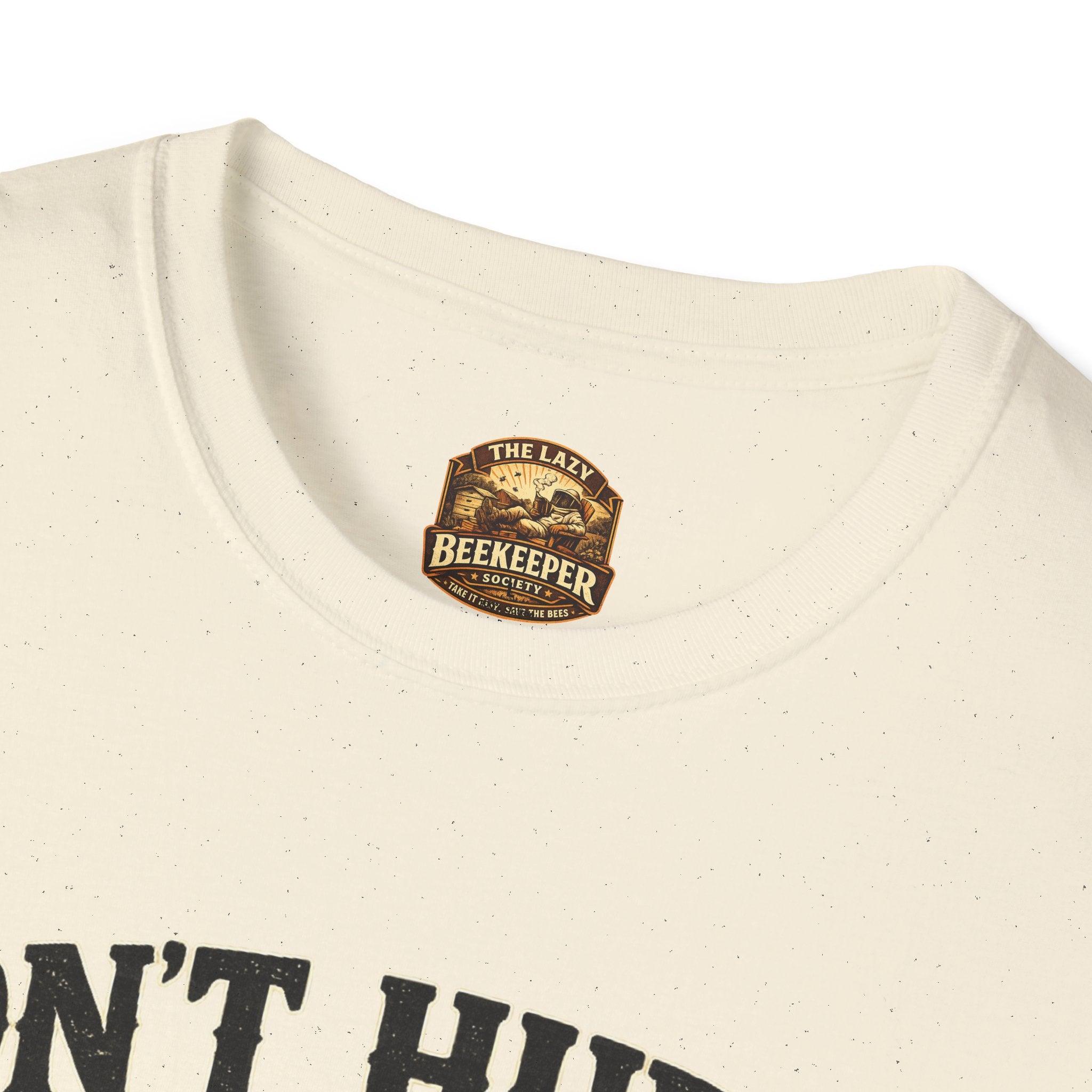 Don't Hurry The Honey T-Shirt — Retro Bee Graphic Tee (Good Things Take Time)