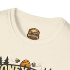 Honigernte-Vorhersage T-Shirt – Imker-Wettergrafik im Vintage-Stil