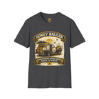 Honey Hauler T-Shirt — Vintage Bee Delivery Truck Graphic Tee
